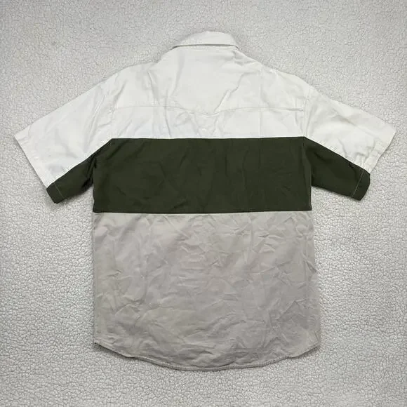 VTG Wrangler Rustler Western Shirt Mens Large Pearl Snap Brushpopper Embroidered - Picture 6 of 9